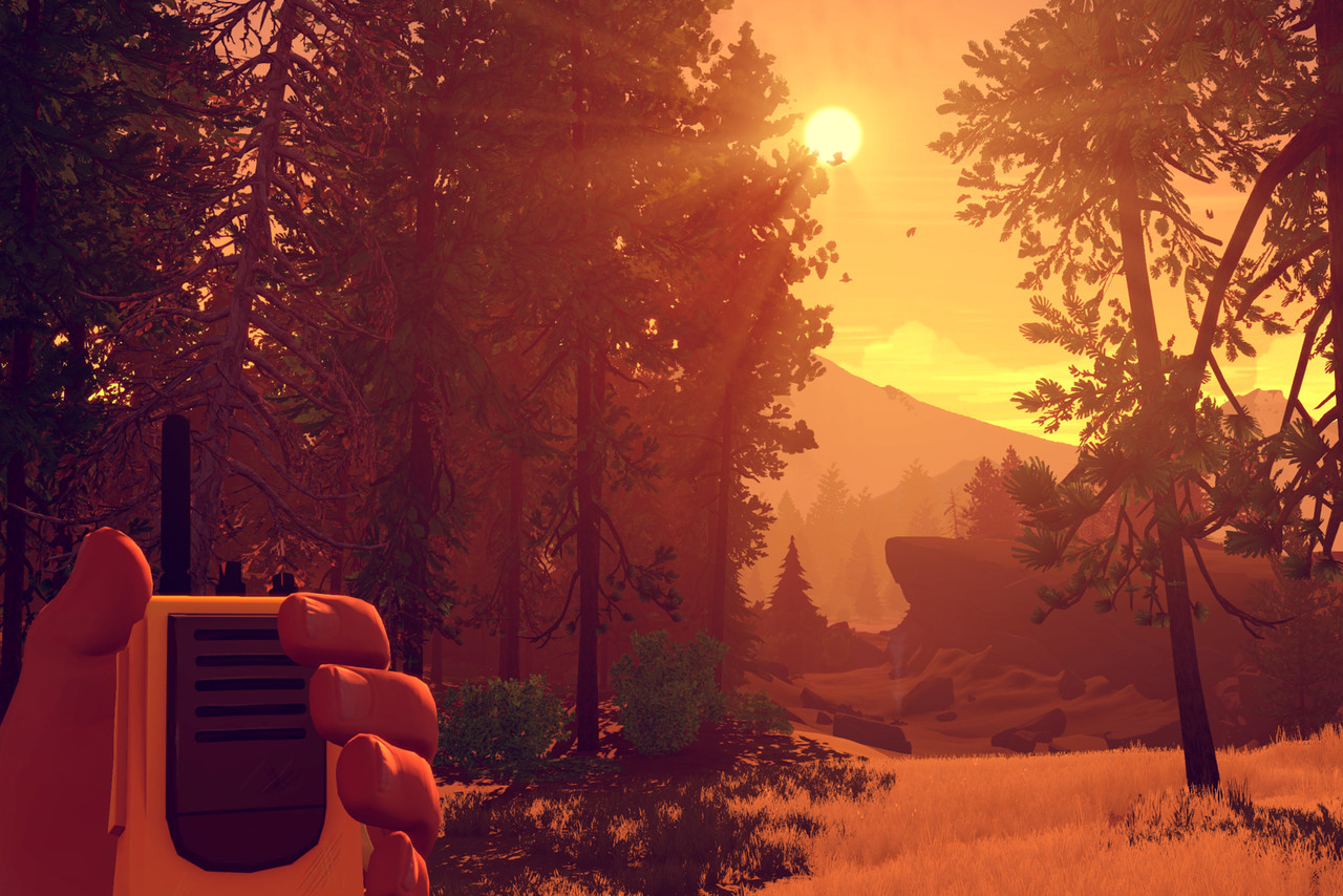 Screenshot of Firewatch gameplay