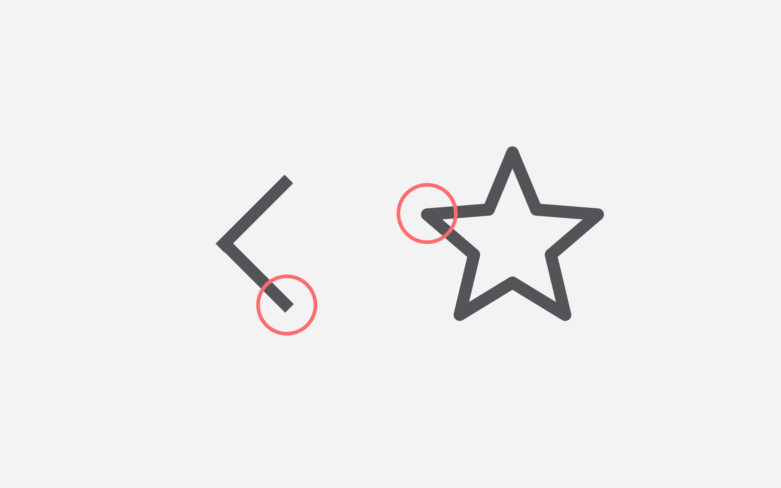 Image of two icons with different corner styles